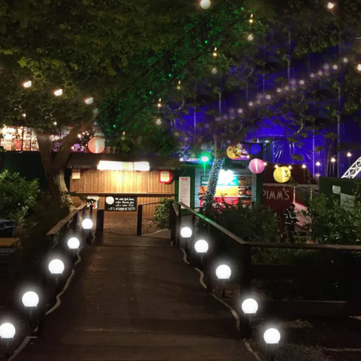 3er Set LED Solar-Gartenleuchten