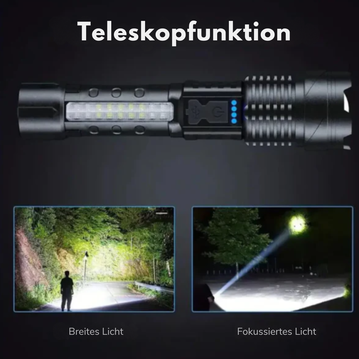Hochleistungs-Militär-Taschenlampe mit 5000 Lumen