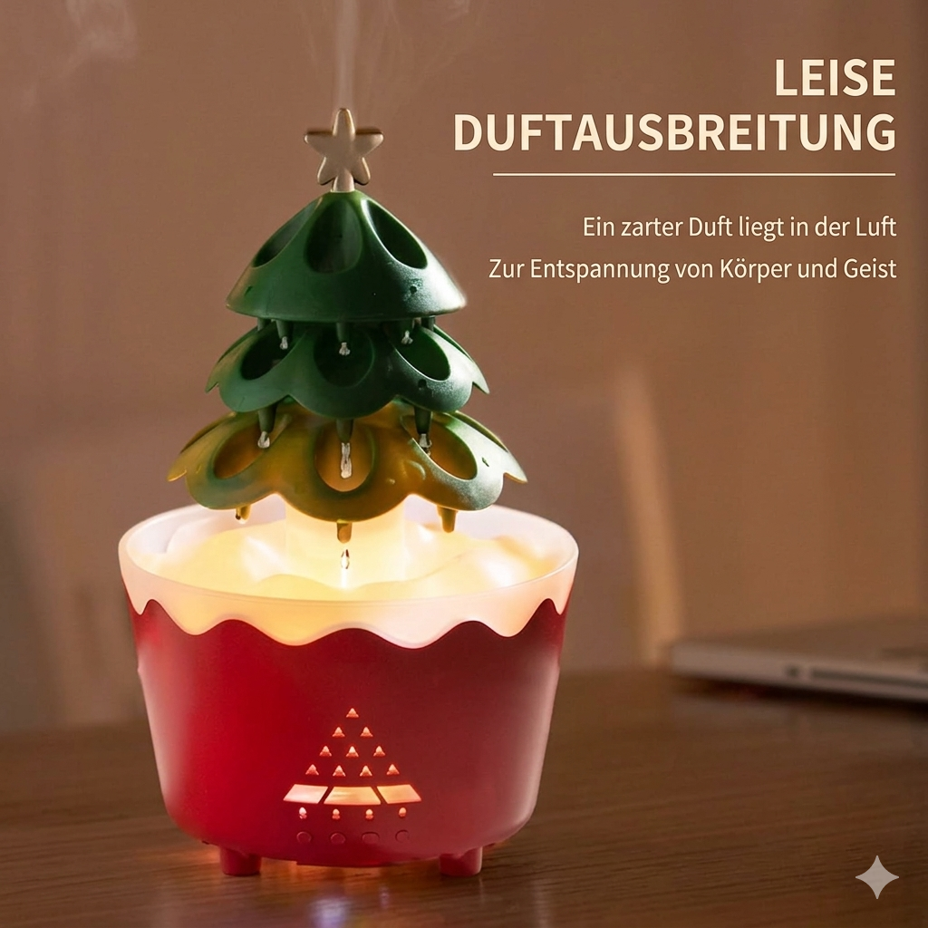 Weihnachtsbaum Aroma Diffuser mit LED-Beleuchtung