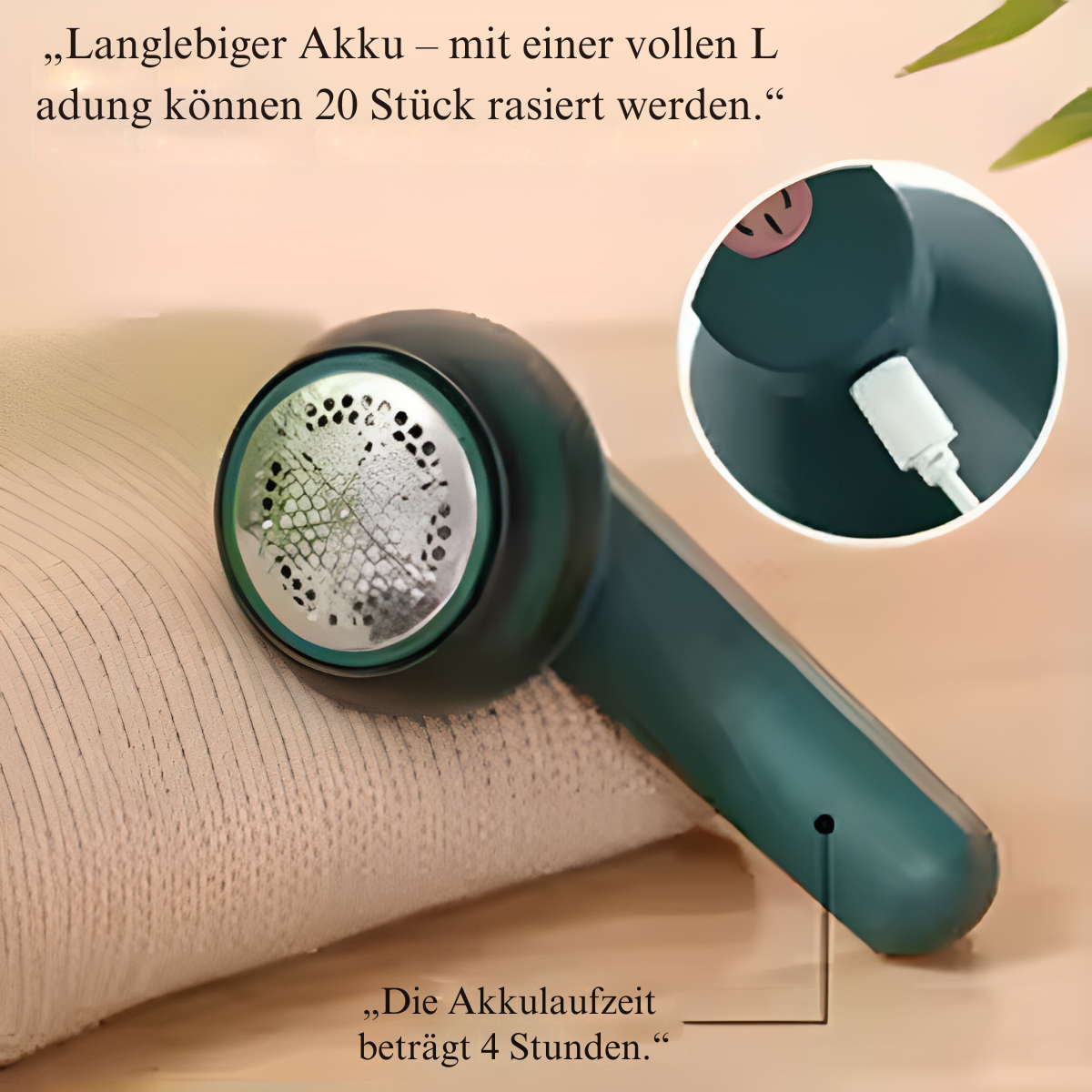 Elektrischer Fussel Entferner