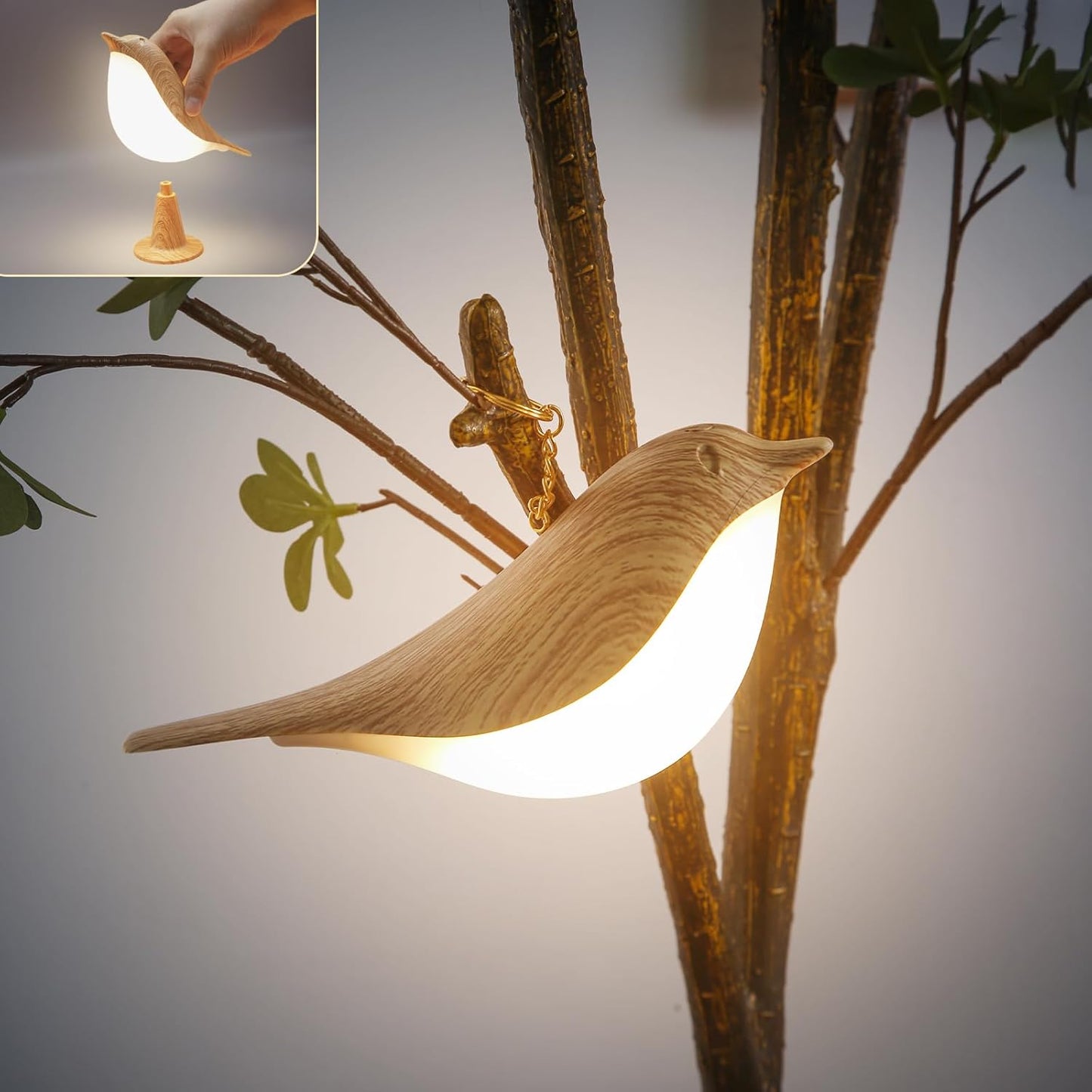 Vogellampe 3-fach LED