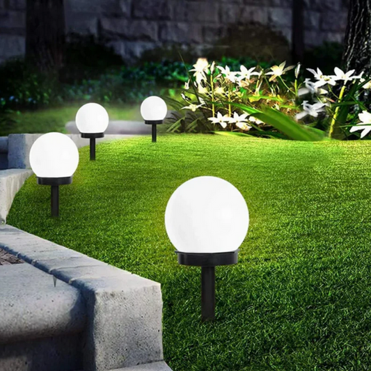3er Set LED Solar-Gartenleuchten