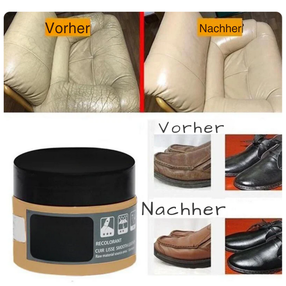 Lederpflege‑ und Restaurationscreme