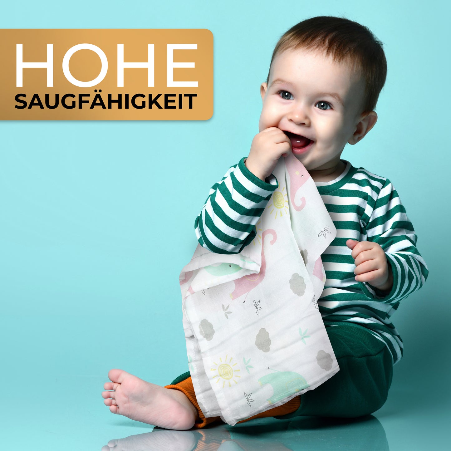 Kuschelweiche Bambus-Mullwindeln