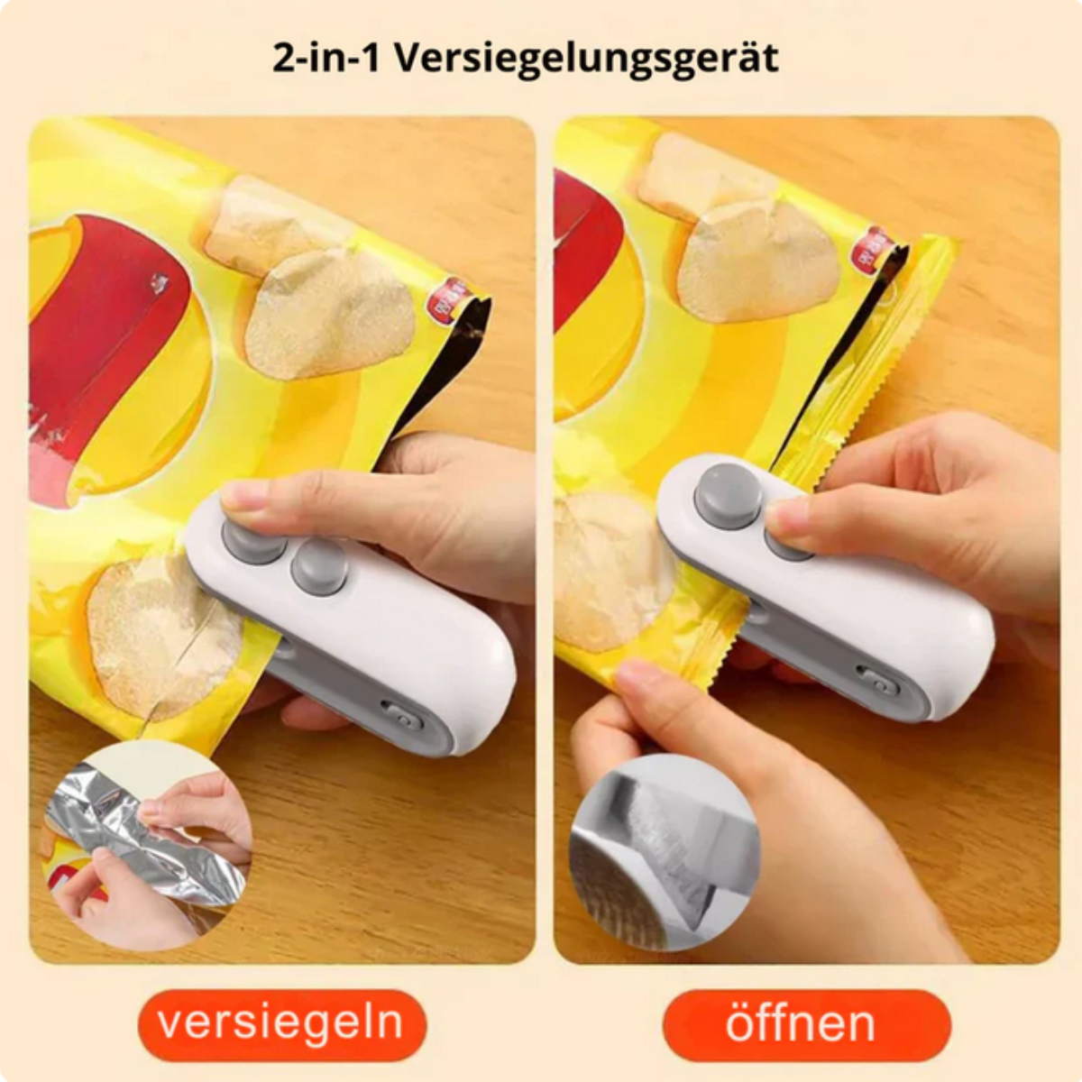 2 in 1 Mini Versiegelungsgerät