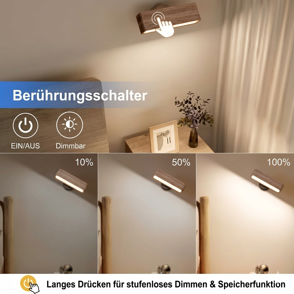 Wiederaufladbare Designer Wandlampe