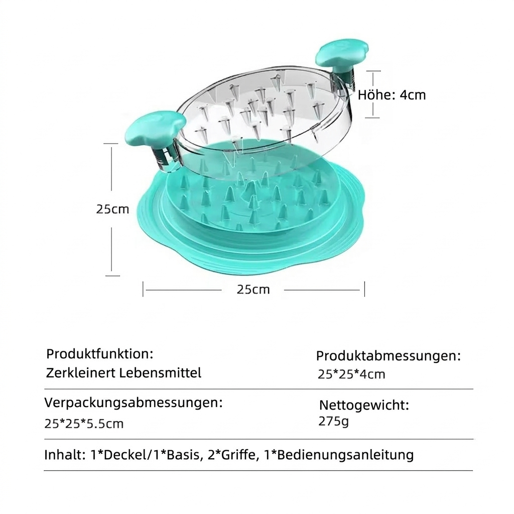 Ergonomisches Hähnchen-Zerkleinerungsgerät