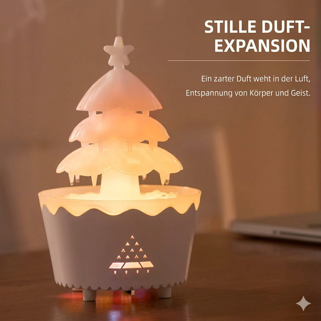 Weihnachtsbaum Aroma Diffuser mit LED-Beleuchtung