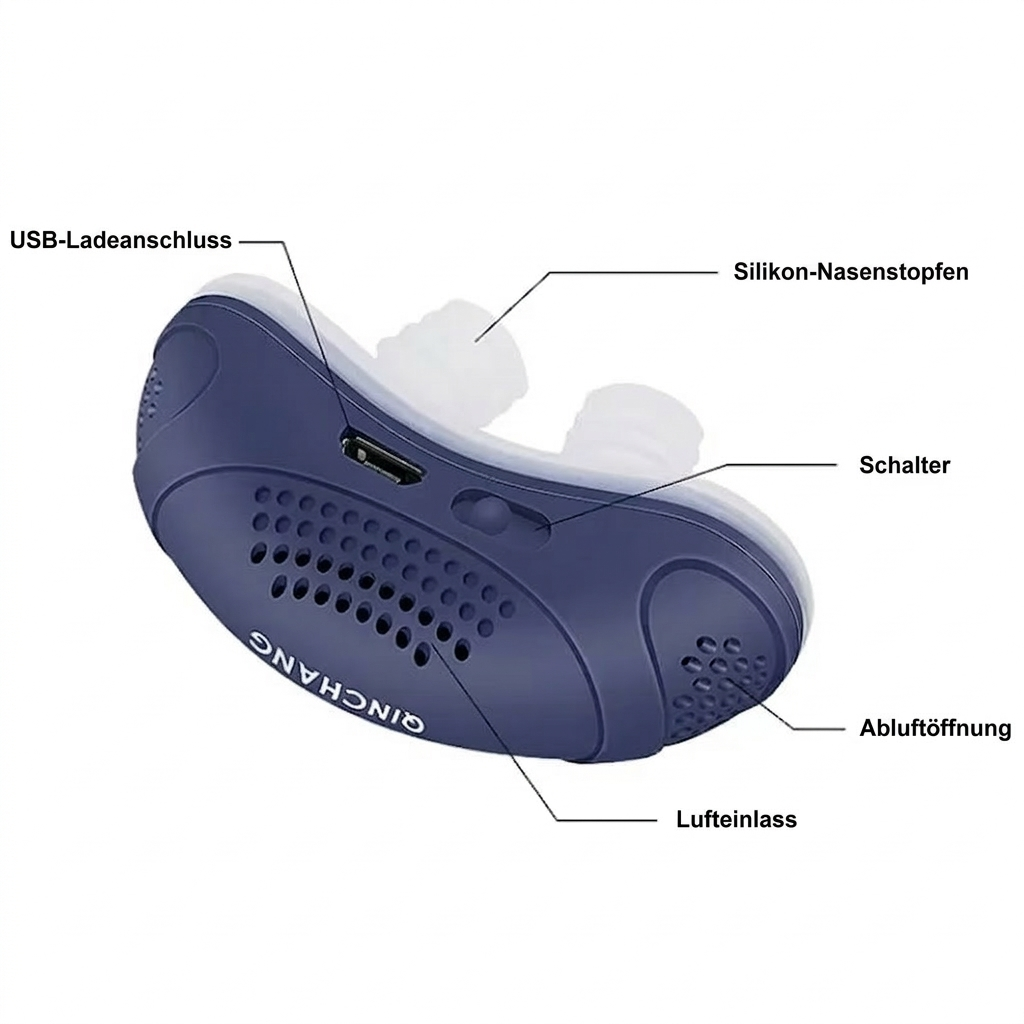 Lautloses Anti-Schnarchgerät