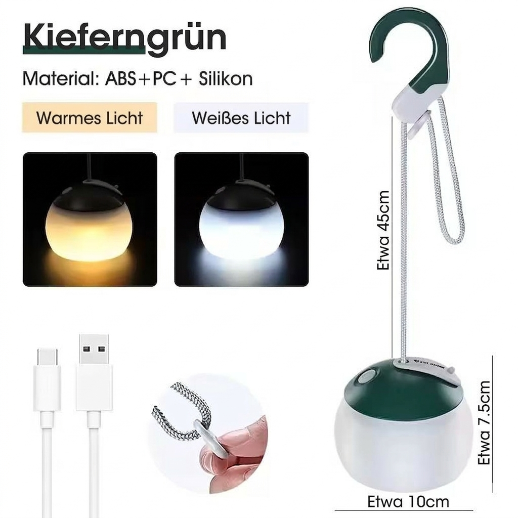 Retro Led-Campinglampe