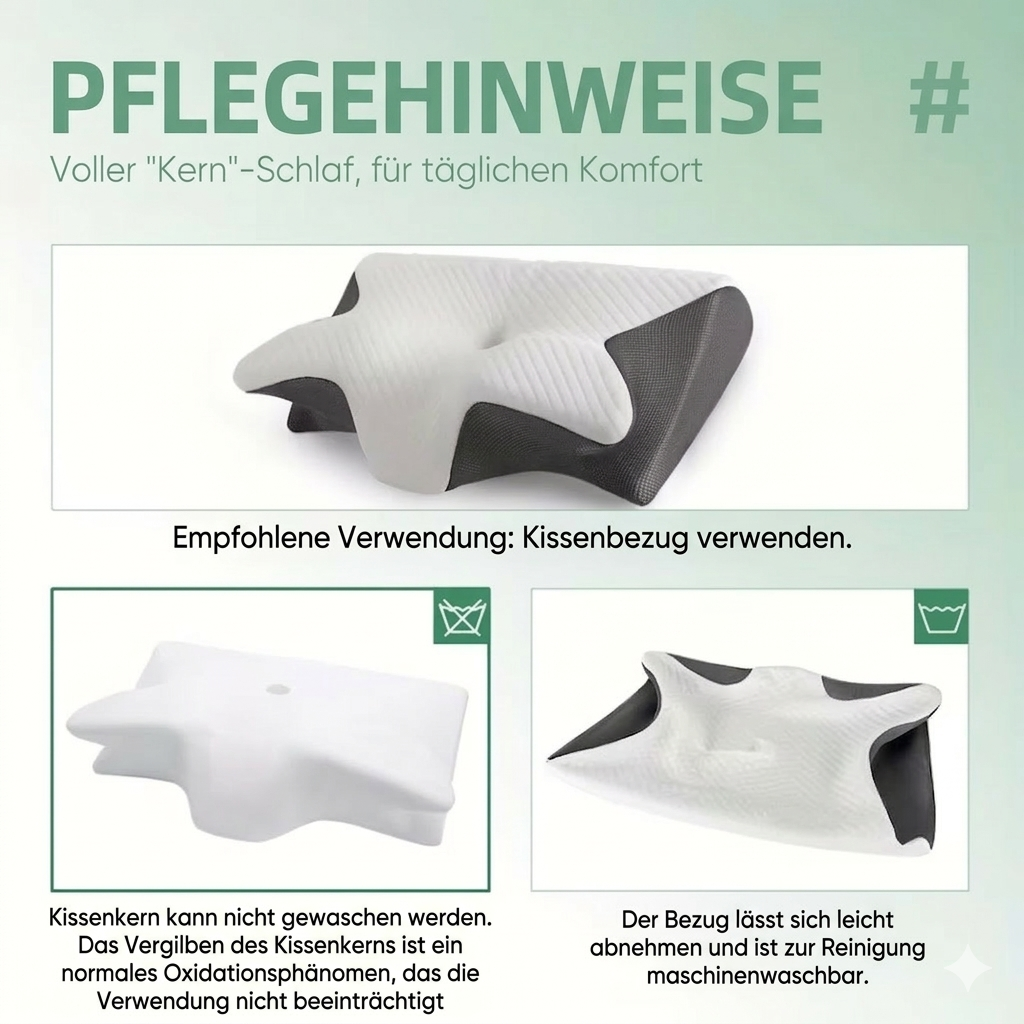 Ergonomisches Kopfkissen für erholsamen Schlaf