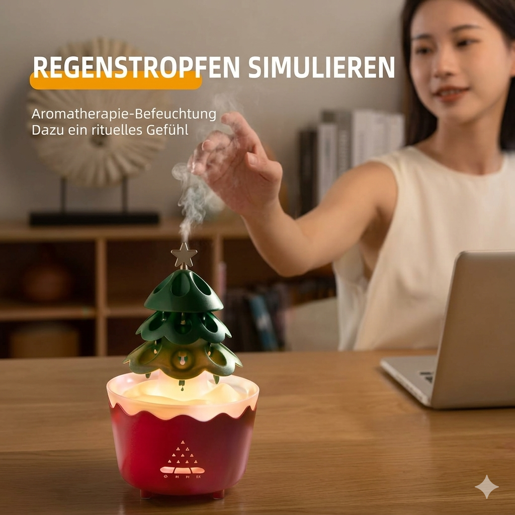 Weihnachtsbaum Aroma Diffuser mit LED-Beleuchtung