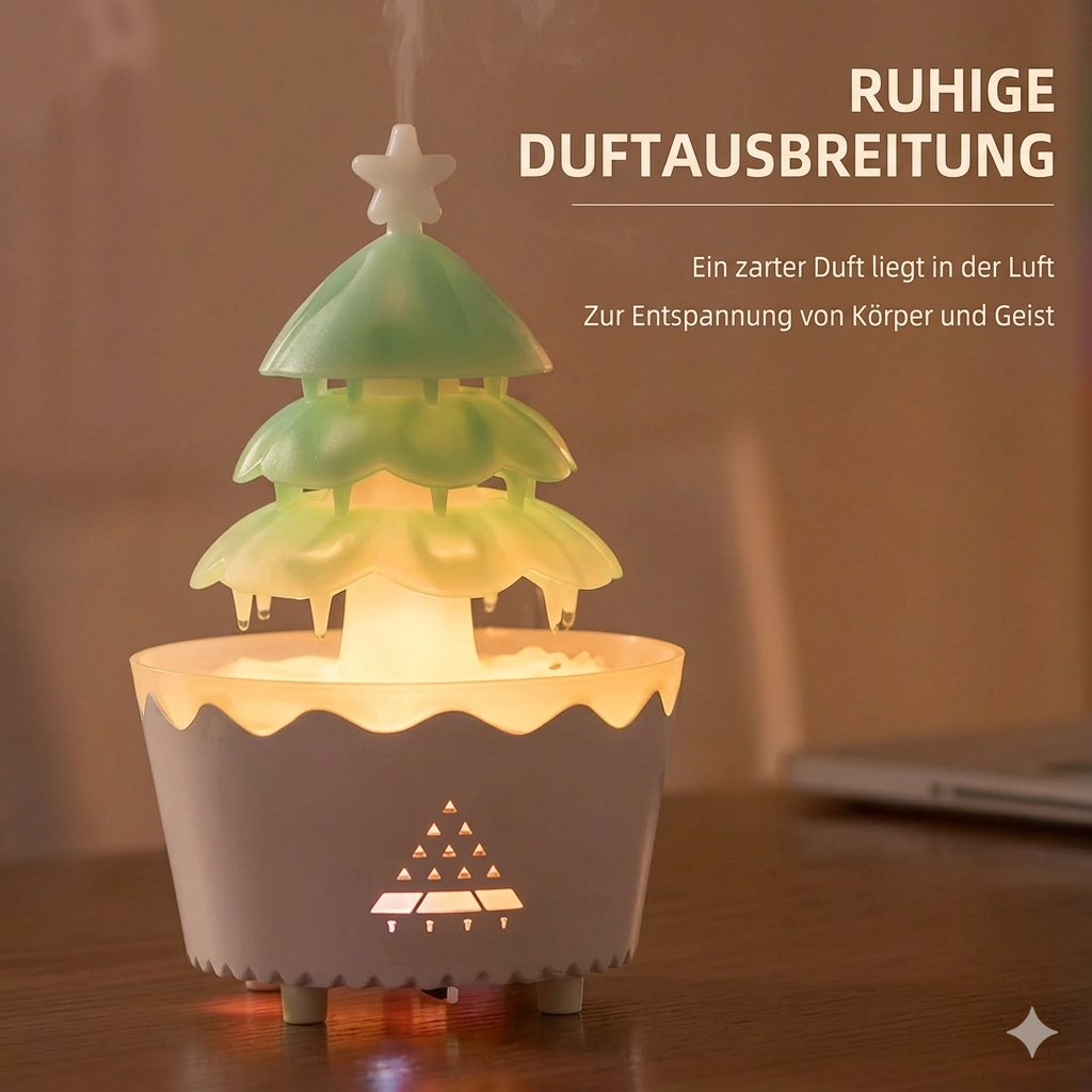 Weihnachtsbaum Aroma Diffuser mit LED-Beleuchtung