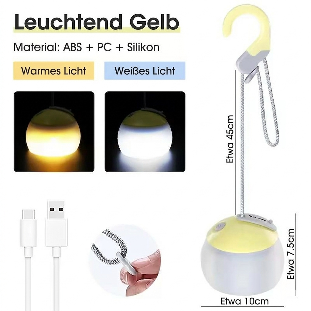 Retro Led-Campinglampe