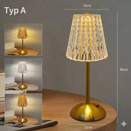 Wiederaufladbare USB-LED-Tischleuchte im Retro-Design