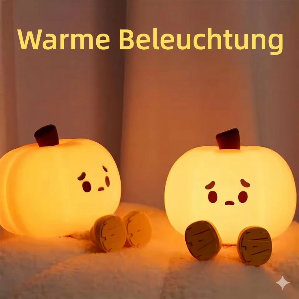 Zauberhafte Kürbis-Stimmungsleuchte