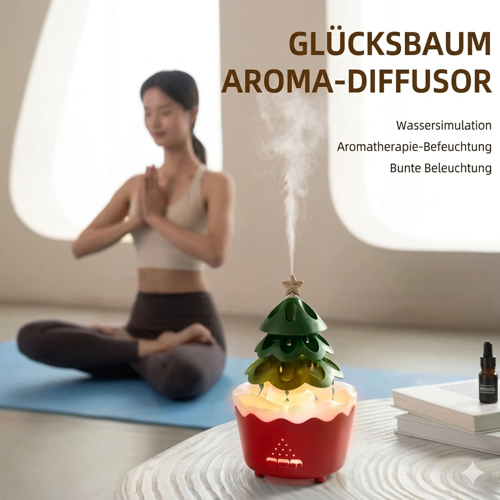 Weihnachtsbaum Aroma Diffuser mit LED-Beleuchtung