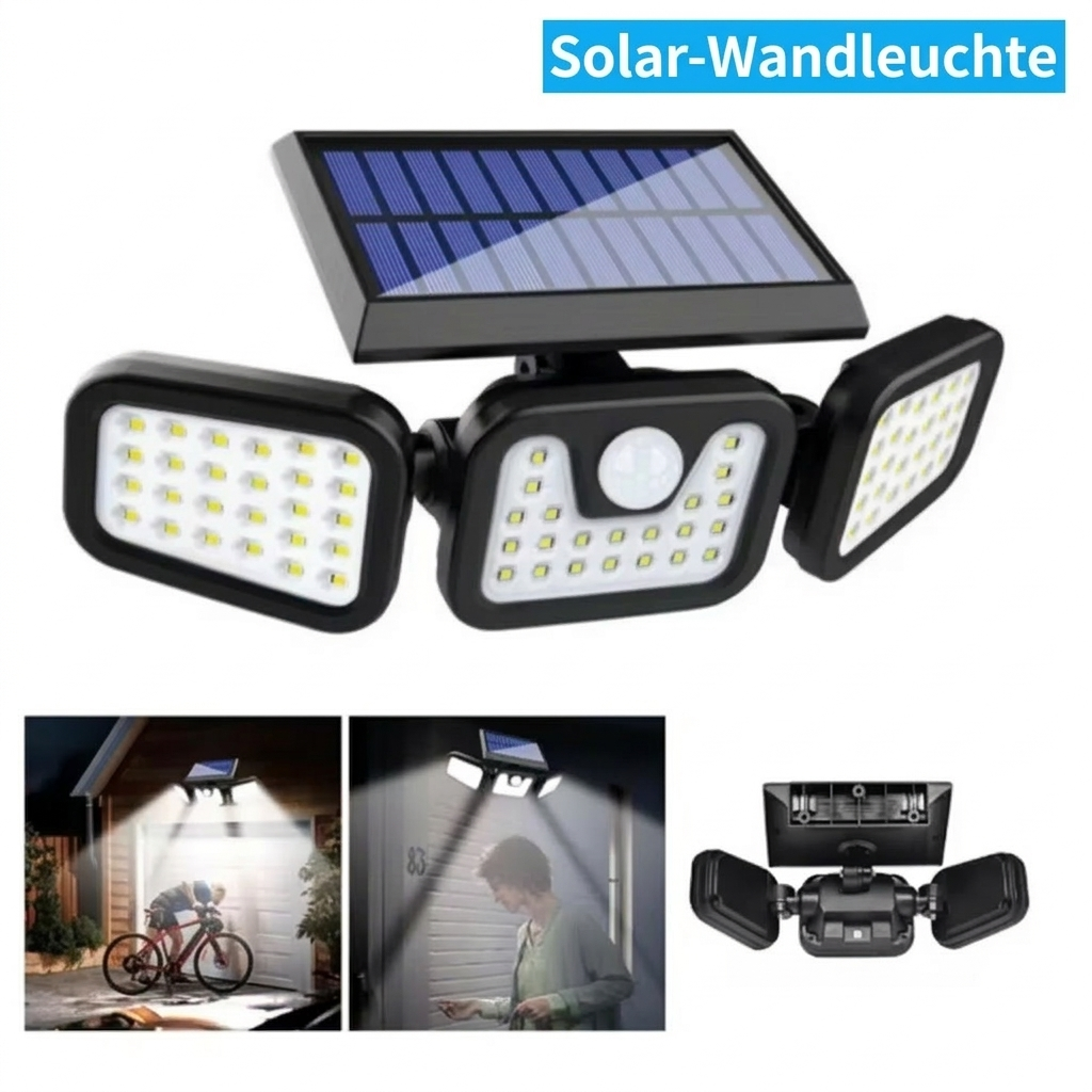 Solarbetriebene Außenwandleuchte