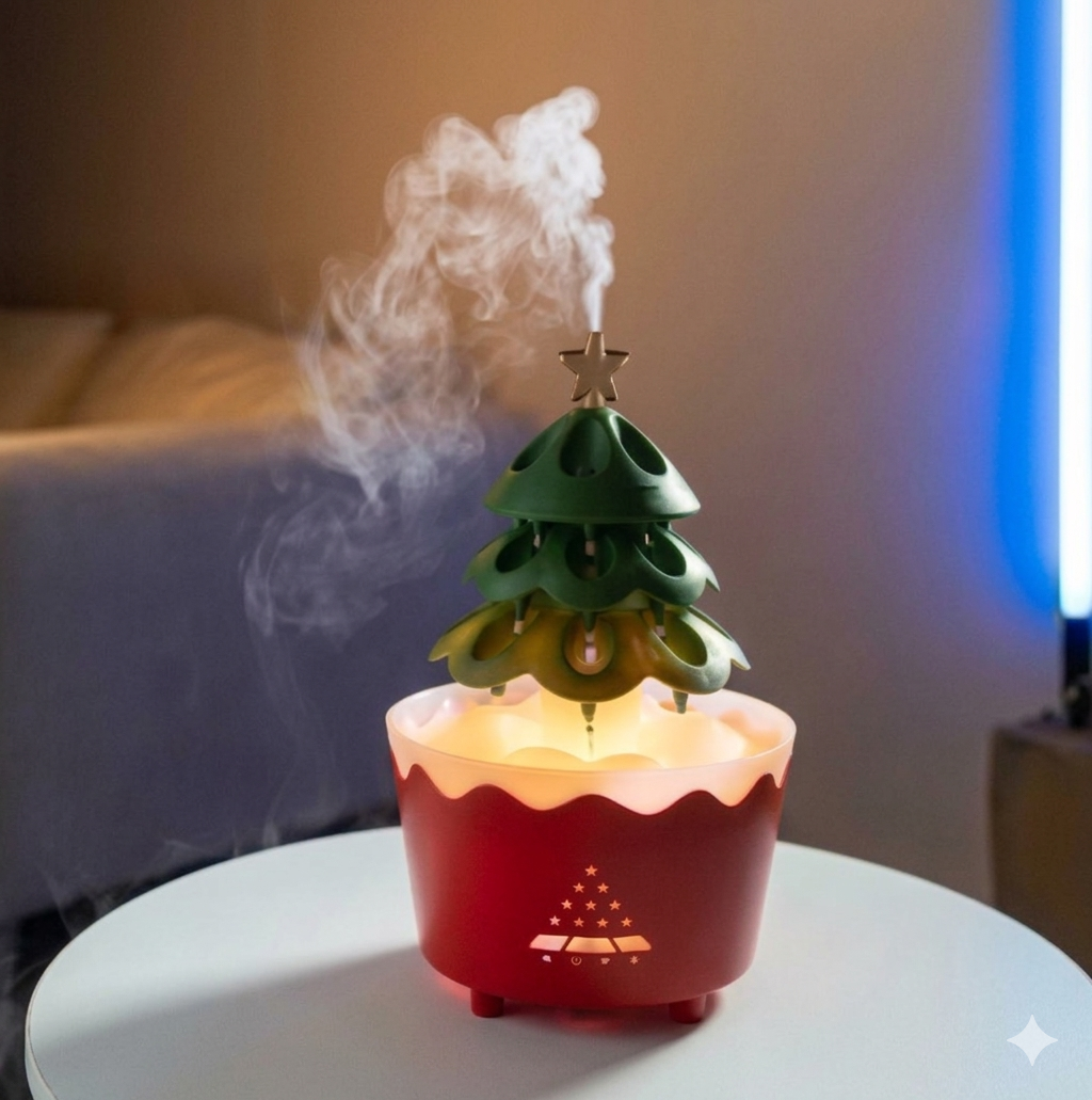 Weihnachtsbaum Aroma Diffuser mit LED-Beleuchtung