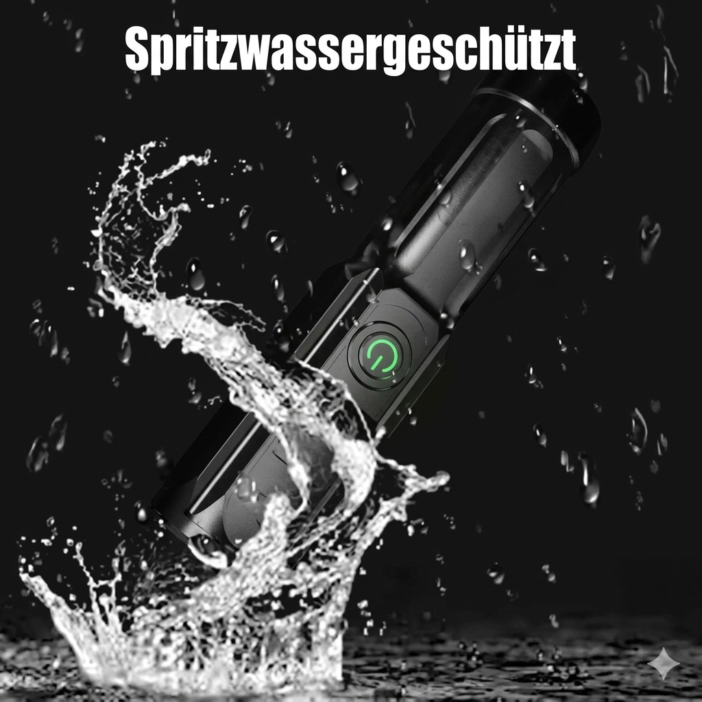 Leistungsstarke Led-Taschenlampe Mit Zoom