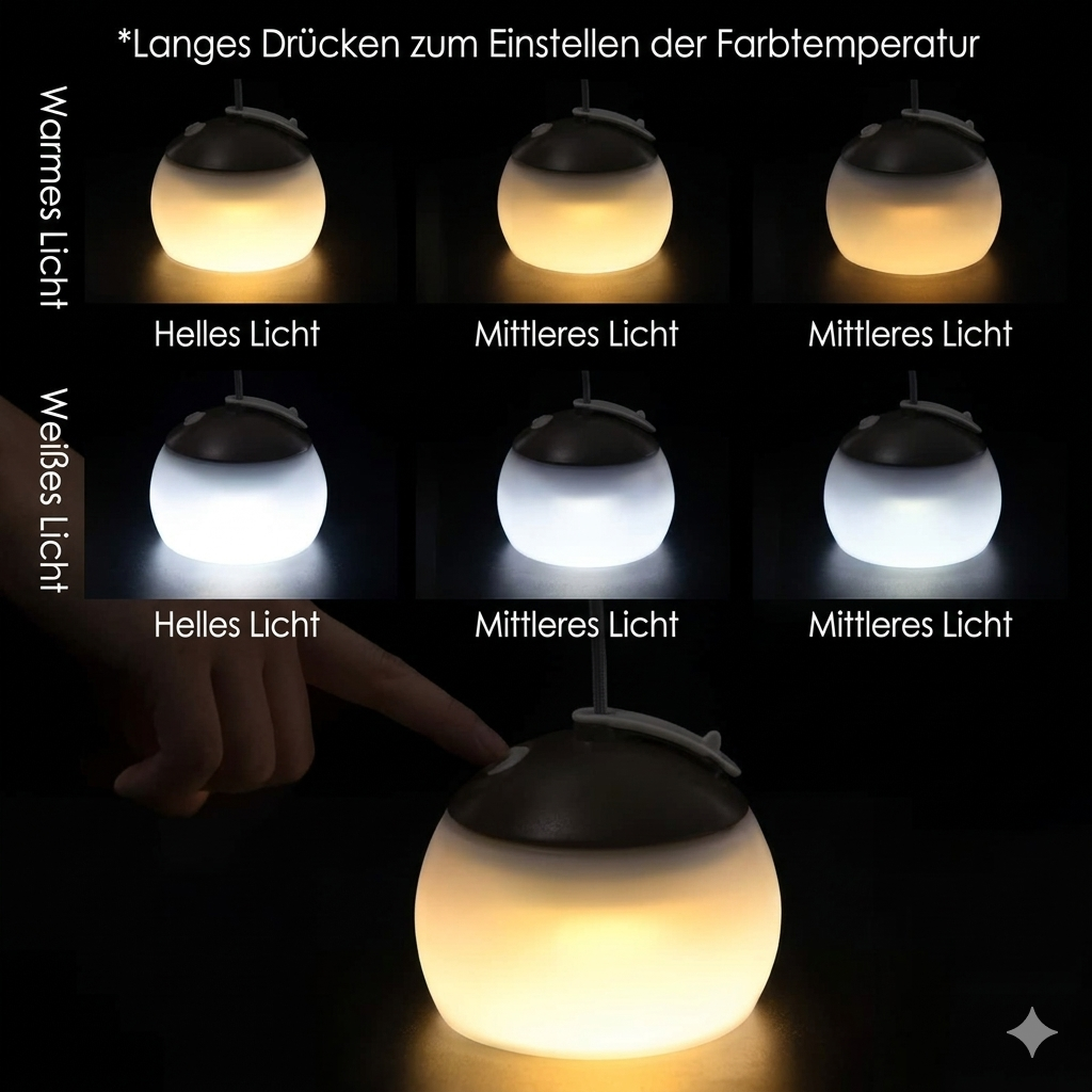 Retro Led-Campinglampe