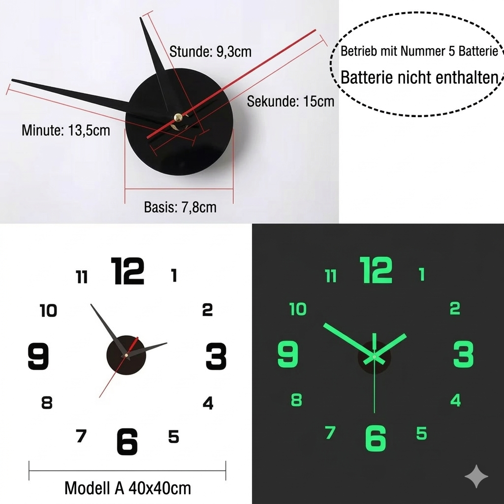 Originelle Design-Wanduhr