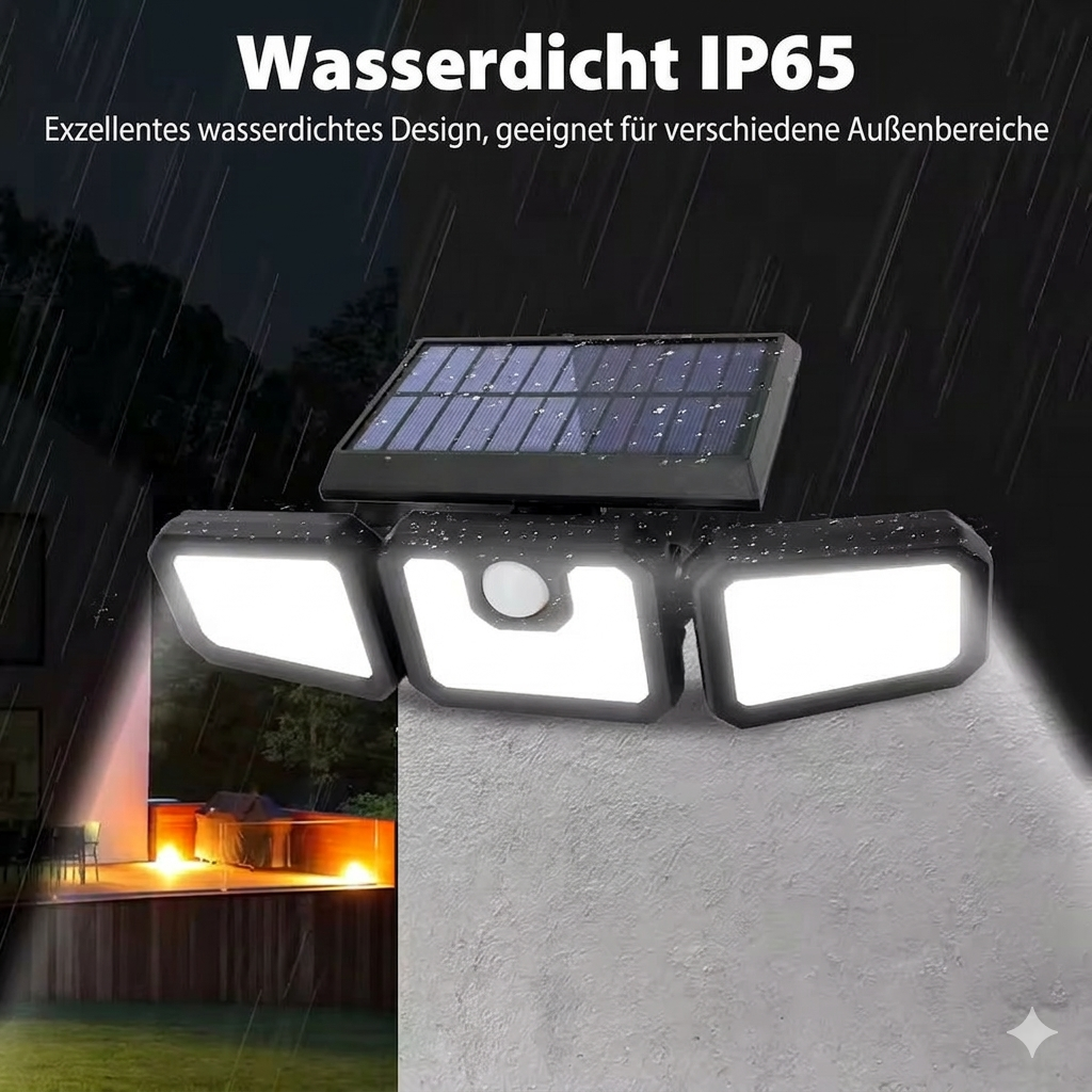 Solarbetriebene Außenwandleuchte