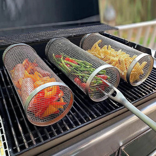 Praktische Grillkörbe aus Metall
