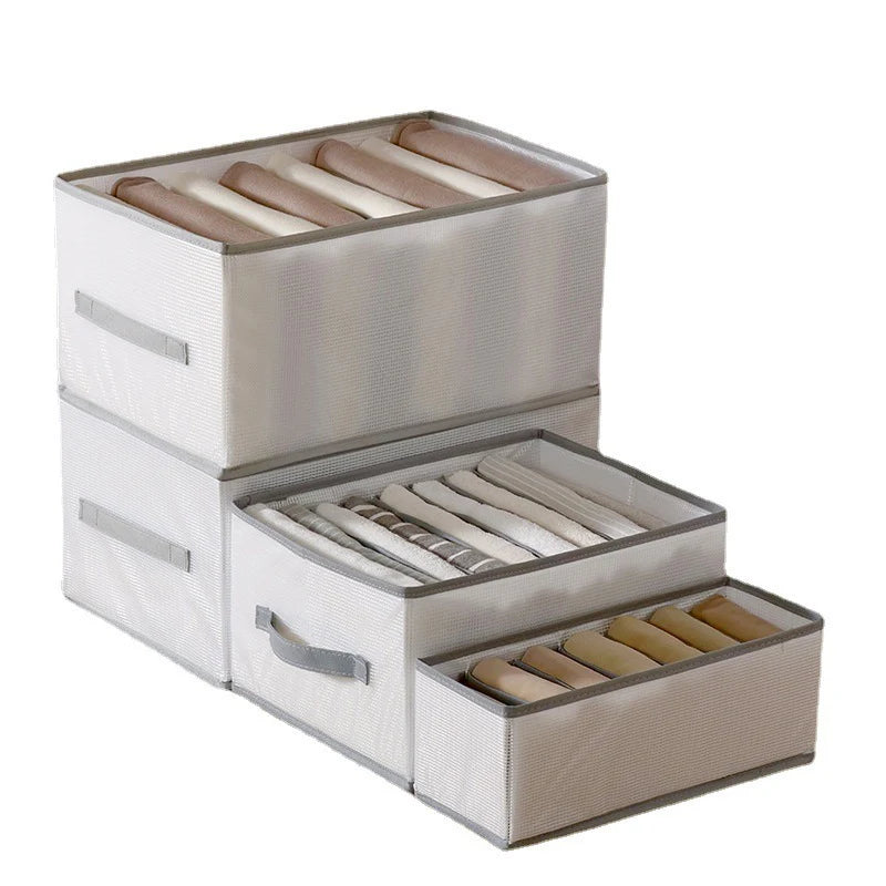 Faltbare Kleider-Organisationsbox mit Fächern