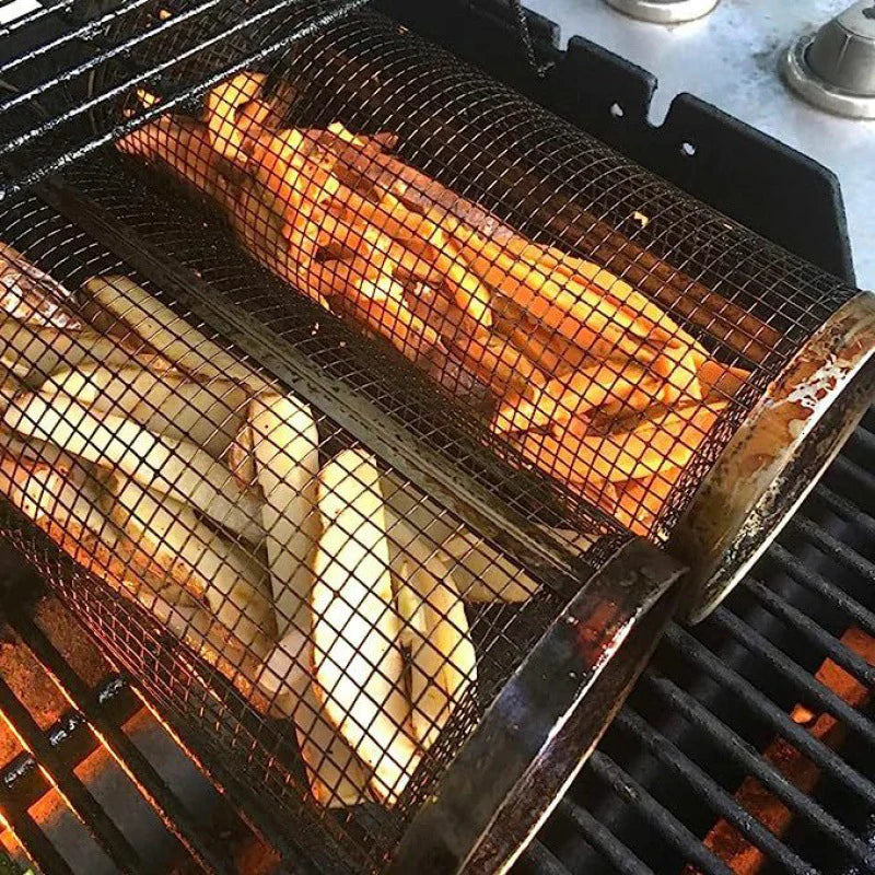 Praktische Grillkörbe aus Metall