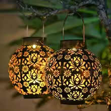 Wetterfeste LED Solar-Hängeleuchte für den Garten