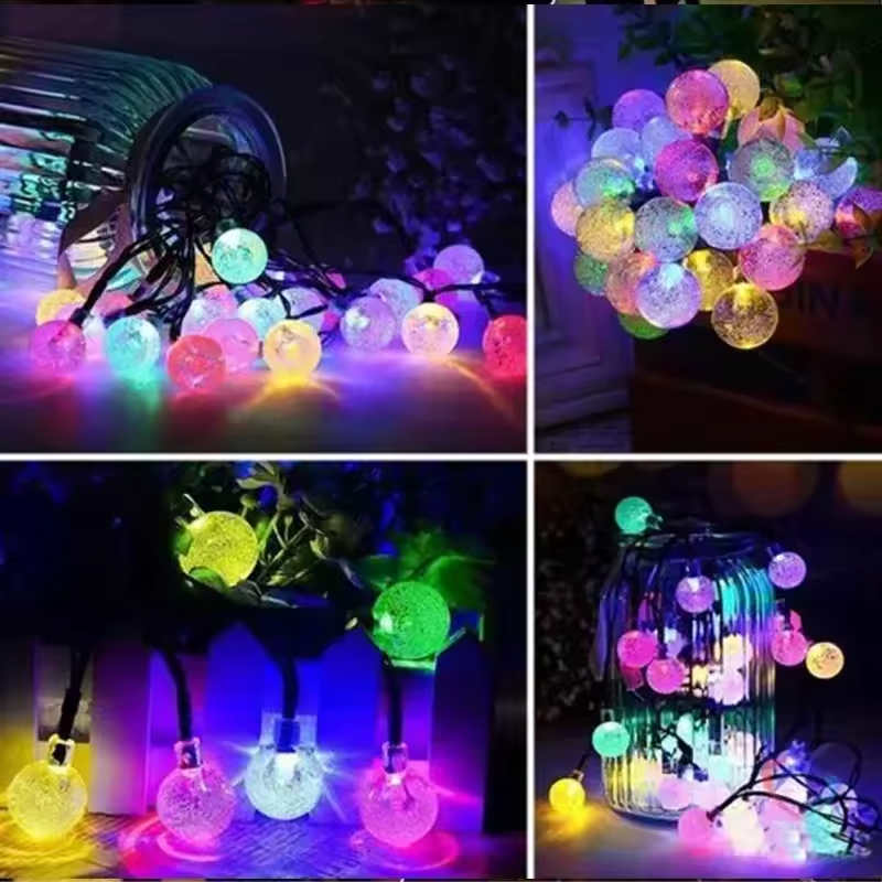 Solarbetriebene Lichterkette für den Außenbereich
