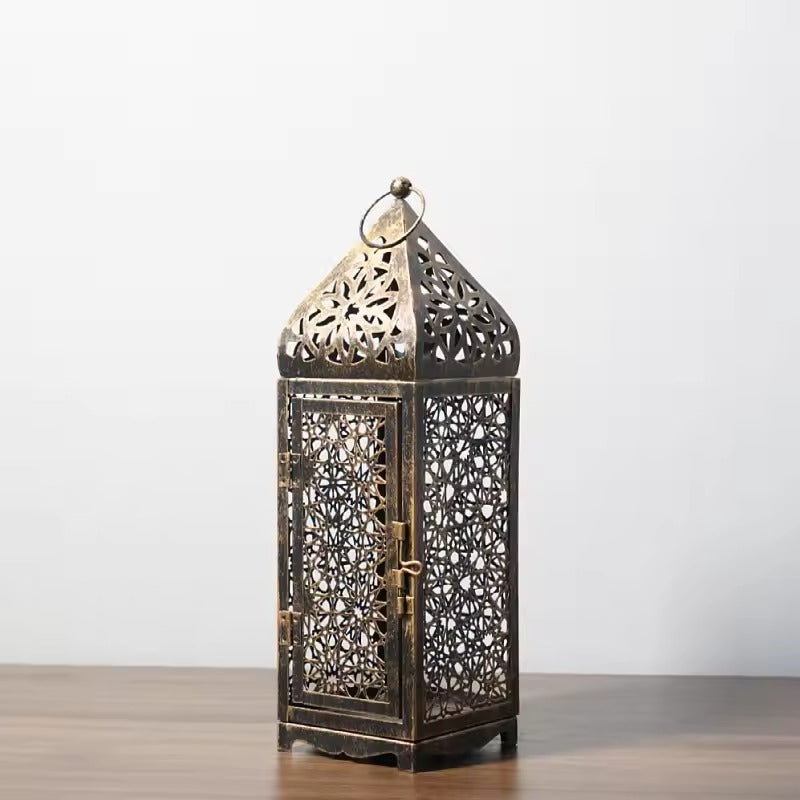 Vintage-Windlicht im Bronzedesign