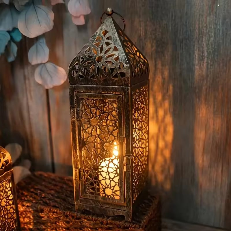 Vintage-Windlicht im Bronzedesign