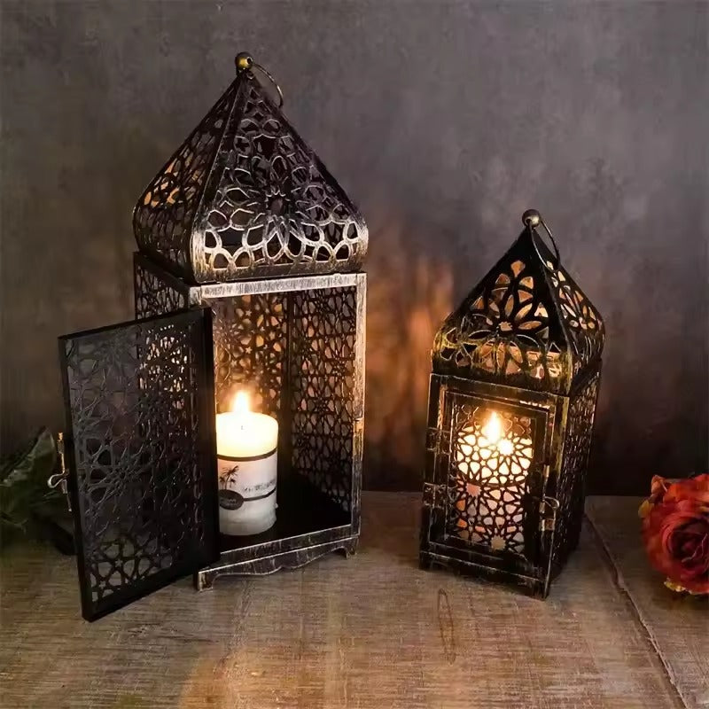 Vintage-Windlicht im Bronzedesign