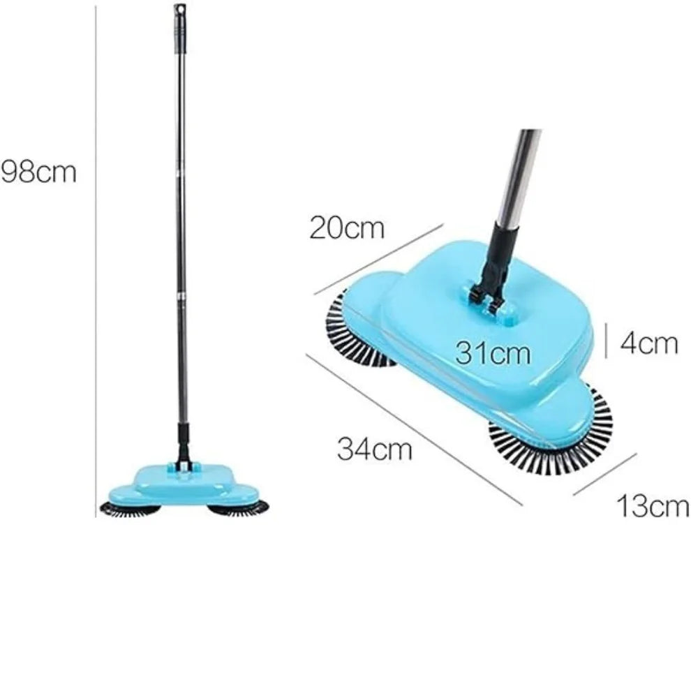 2 in 1 Staubsauger Besen ohne Strom