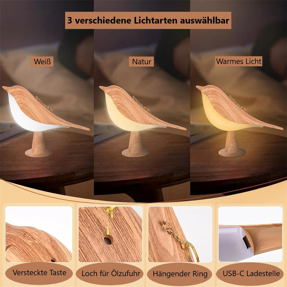 Vogellampe 3-fach LED
