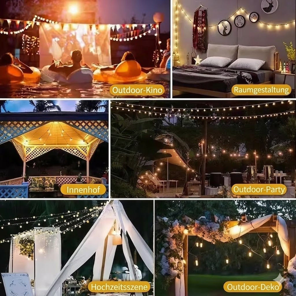 Wetterfeste LED-Lichterkette